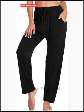 Loose Wide Leg Yoga Pants with Pockets Running Workout Lounge